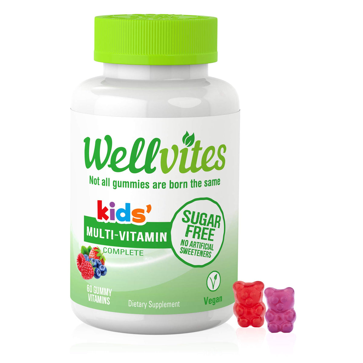 Wellvites front packaging showing label and 60-count benefit
