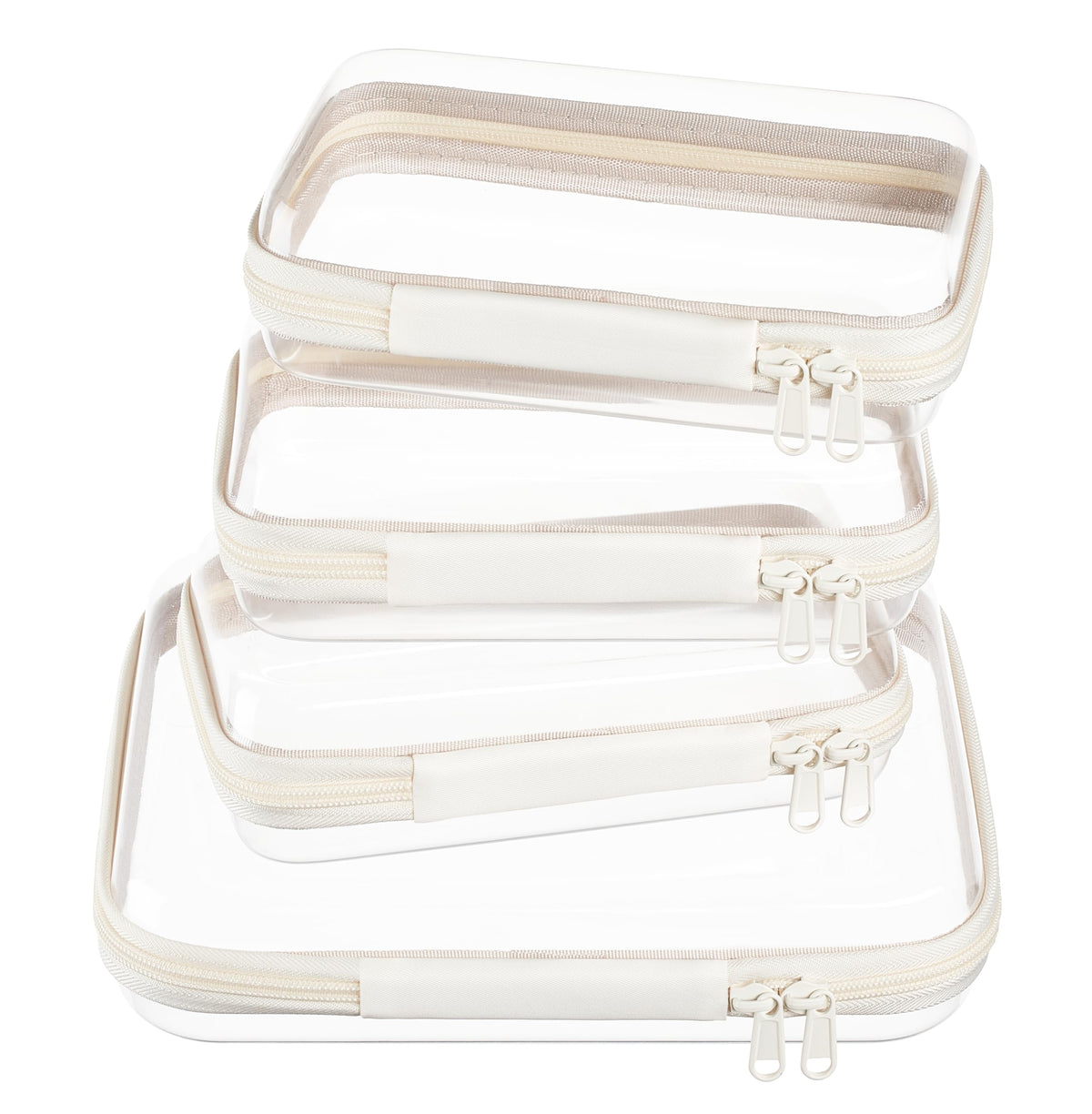 WELPIRT front view of hard shell zipper case showing protection benefit