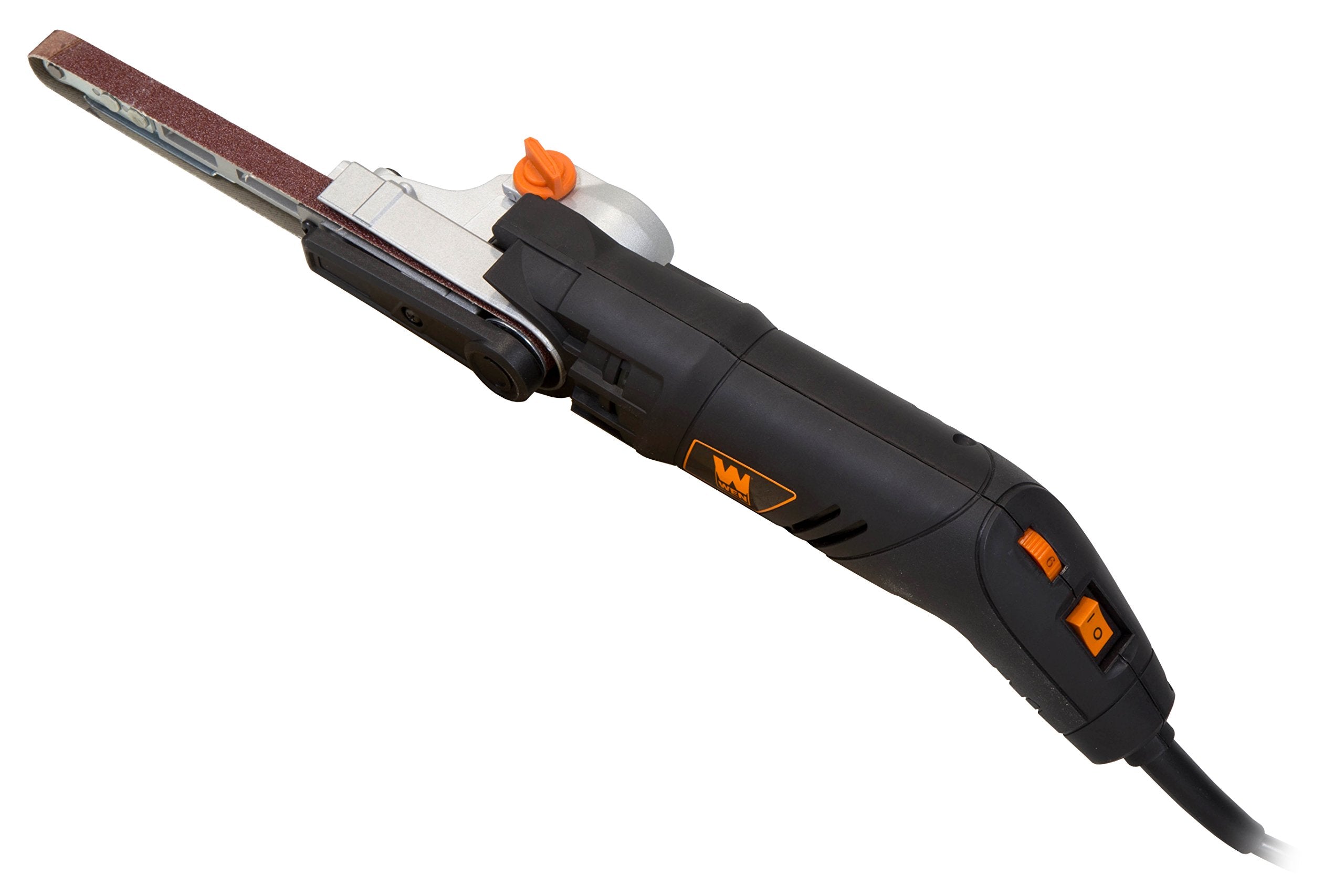 WEN 6307 dust port attachment ready to connect for cleaner jobsite operation