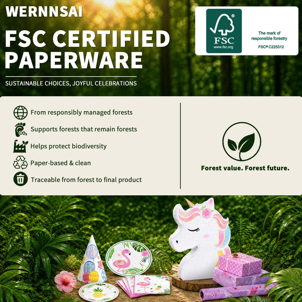 WERNNSAI unicorn piñata accessories with bat and blindfold ready for fast setup