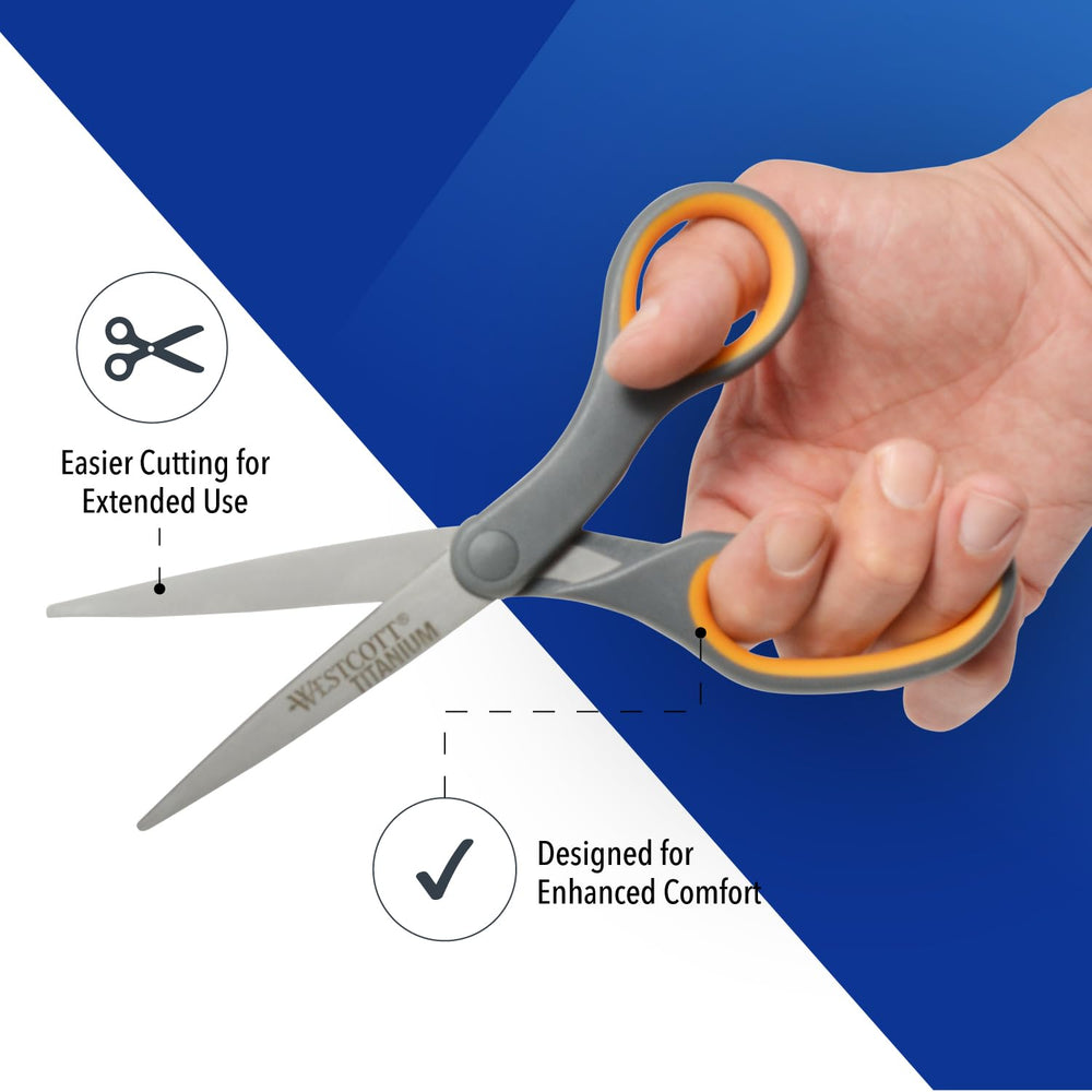 Westcott soft ergonomic handle detail highlighting comfort during use