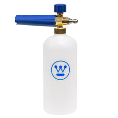 Westinghouse foam cannon front view showing durable construction and easy grip benefit