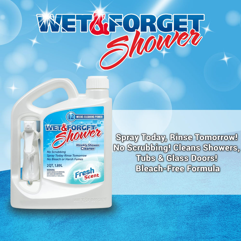 Close-up of Wet & Forget spray bottle nozzle demonstrating comfortable grip and spray action