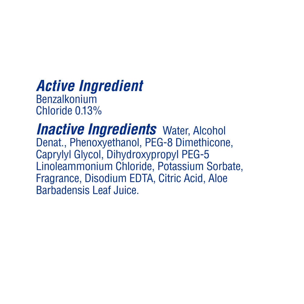 Wet Ones label close-up showing ingredient callouts and skin-friendly benefit