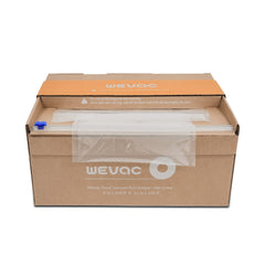 Wevac sealed bag with steak for sous-vide cooking demonstrating safe sealing