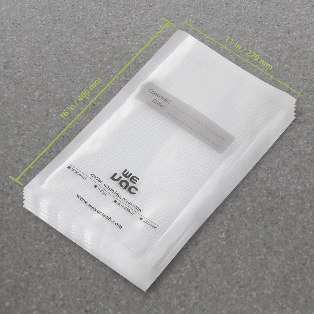 Wevac embossed micro-channel texture close-up for faster vacuuming and stronger seals
