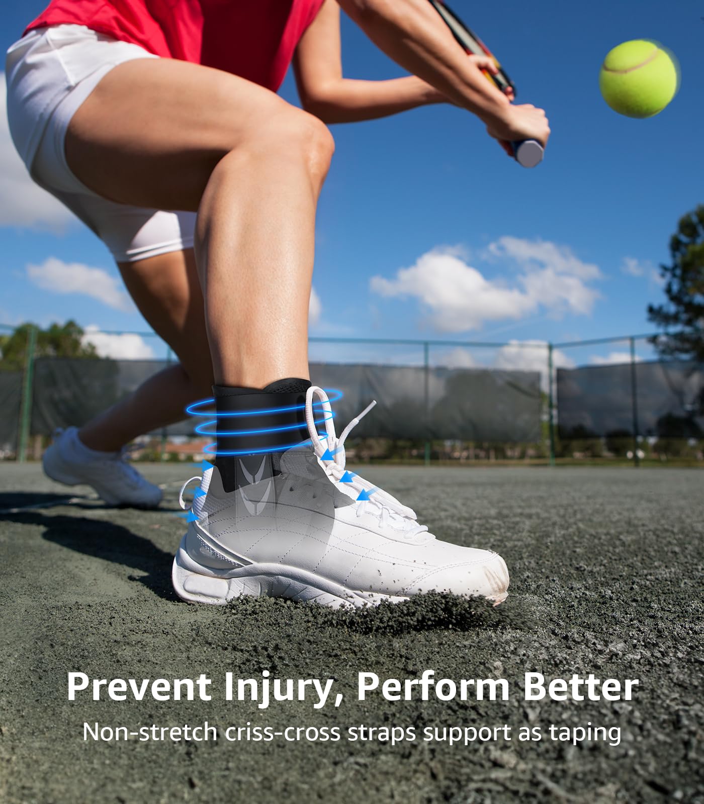 WHCOOL heel and sole extension detail offering full ankle wrap and reduced pressure