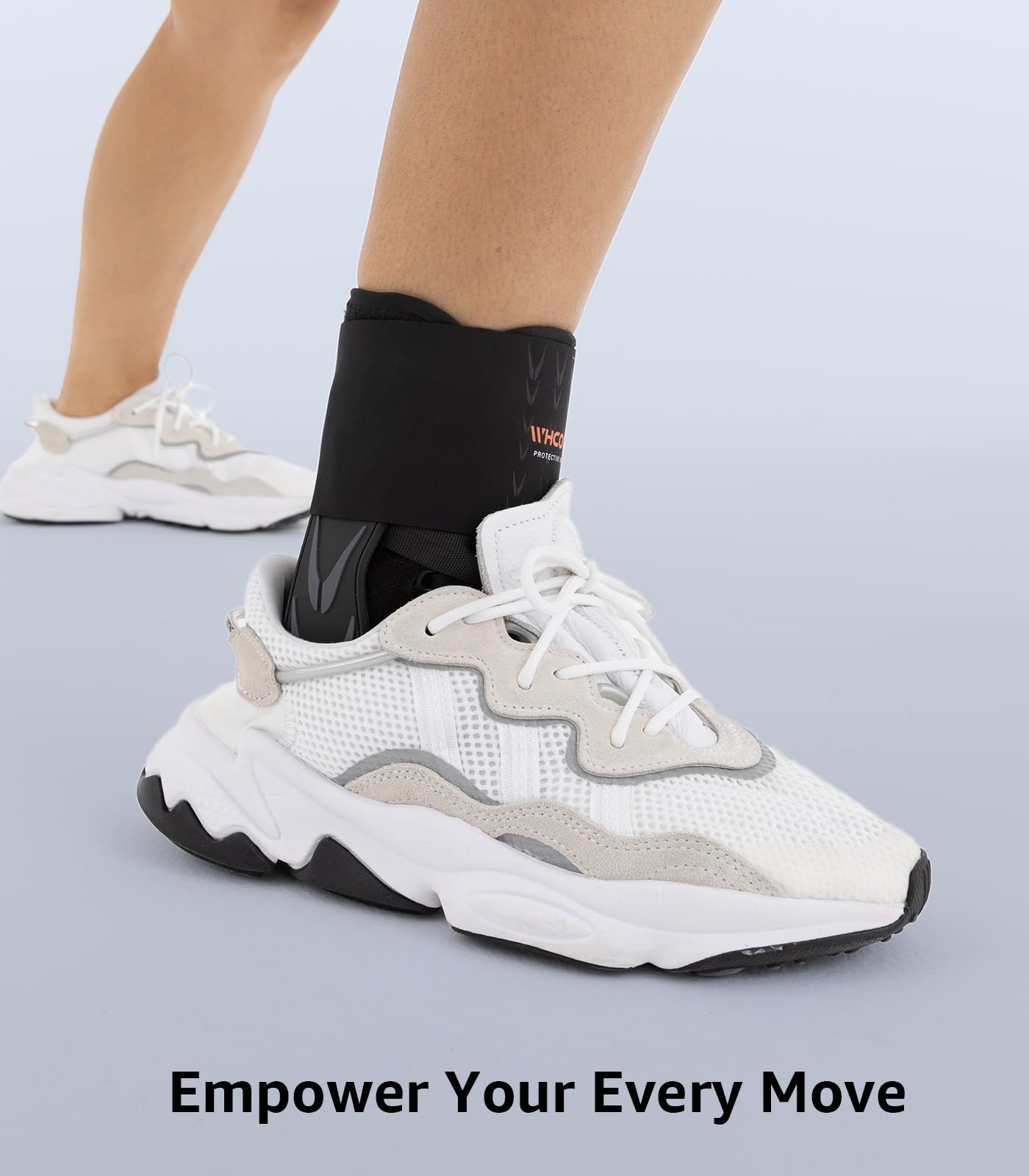 WHCOOL lifestyle image of runner wearing the brace for confident activity support