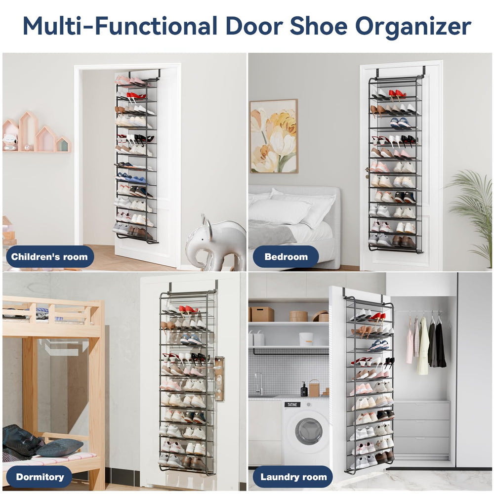 Whitmor assembled rack next to door showing dimensions and scale
