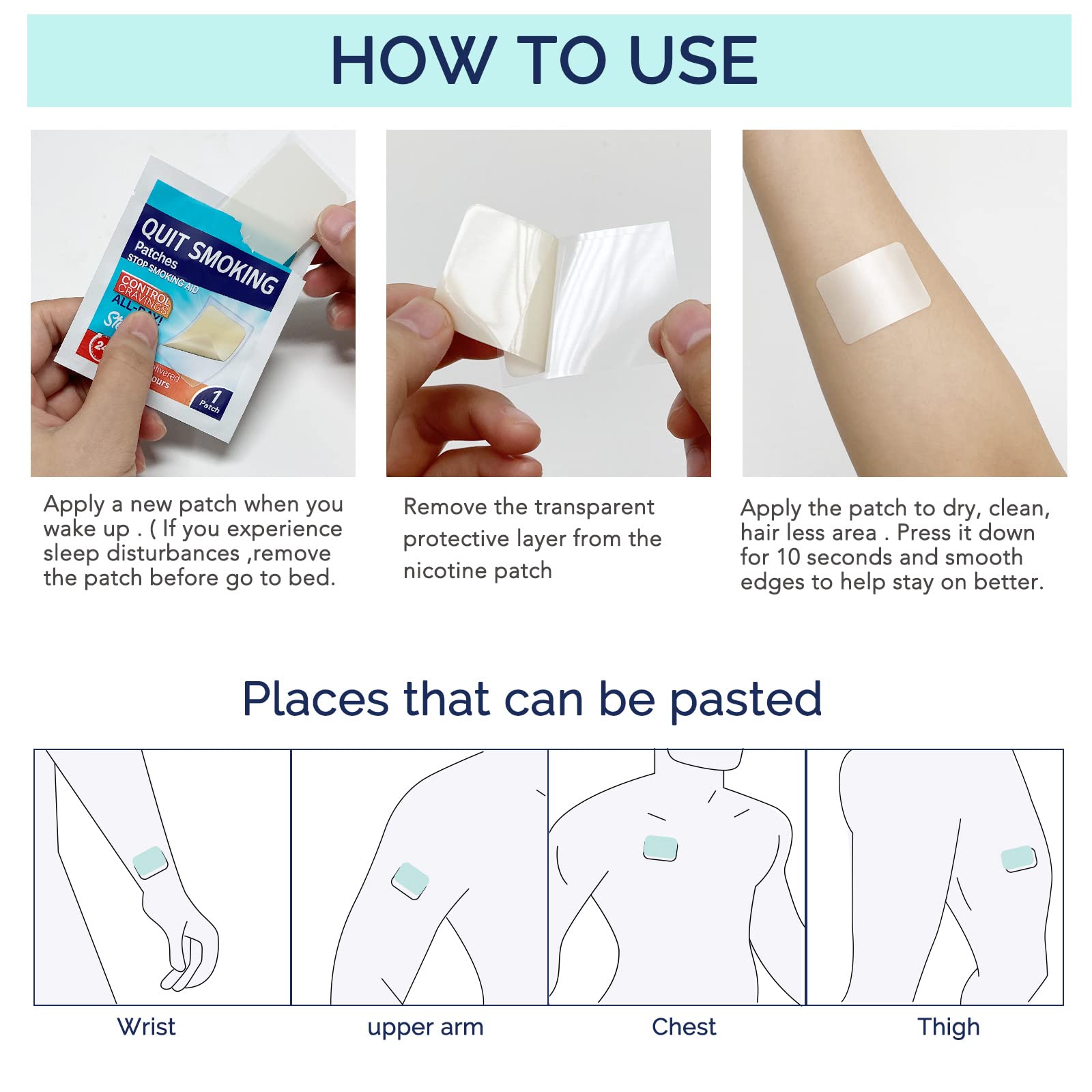 WHLH & WELL-BEING patch staying adhered during light activity benefit