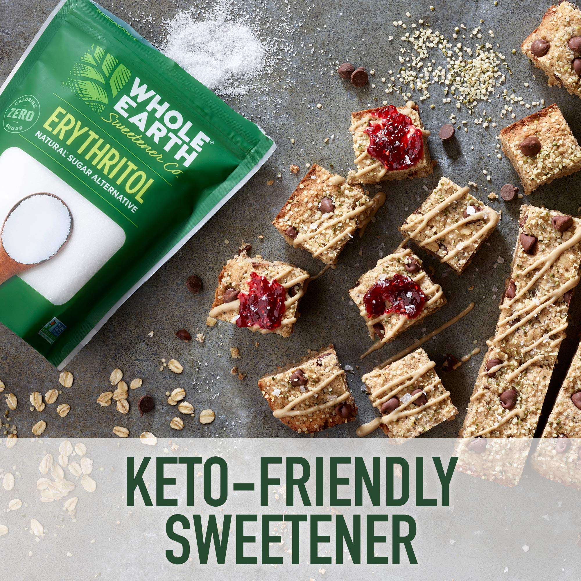 Cookies baked with Whole Earth erythritol showing texture and baking suitability