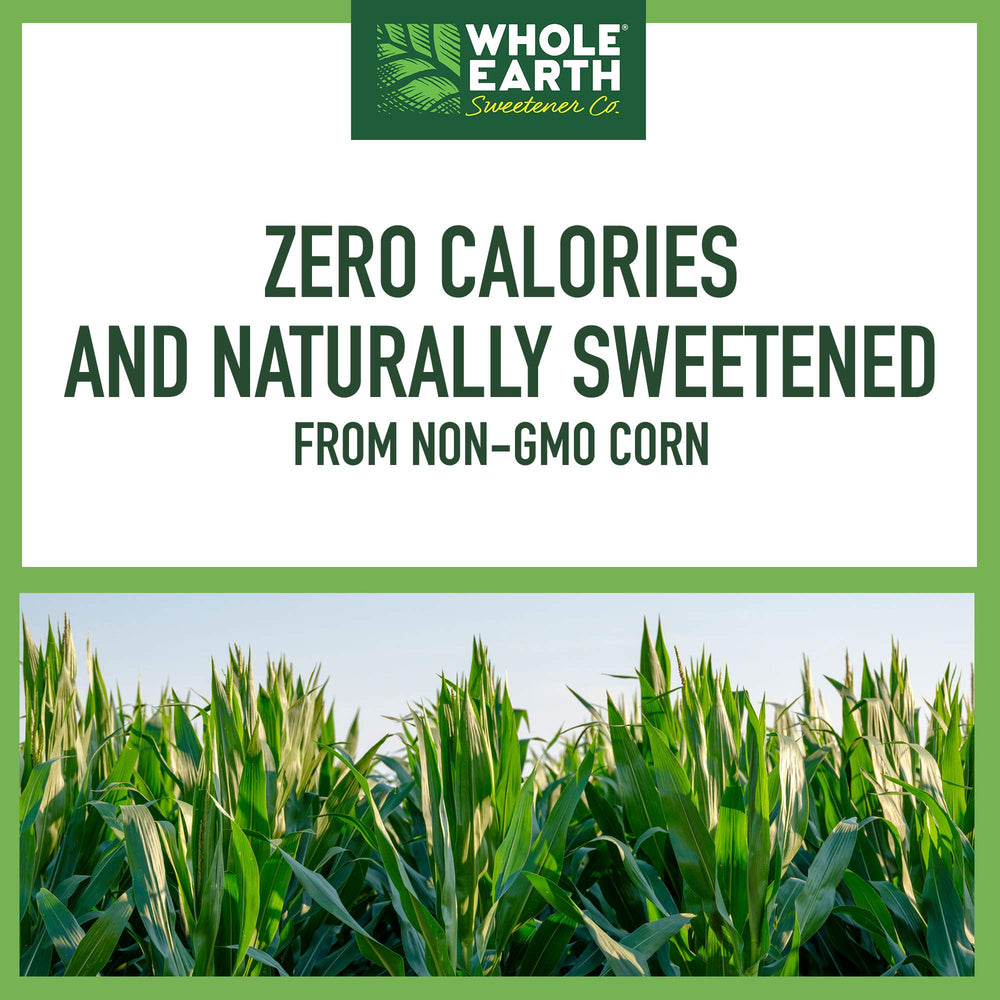 Close-up crystalline erythritol texture from Whole Earth for baking performance