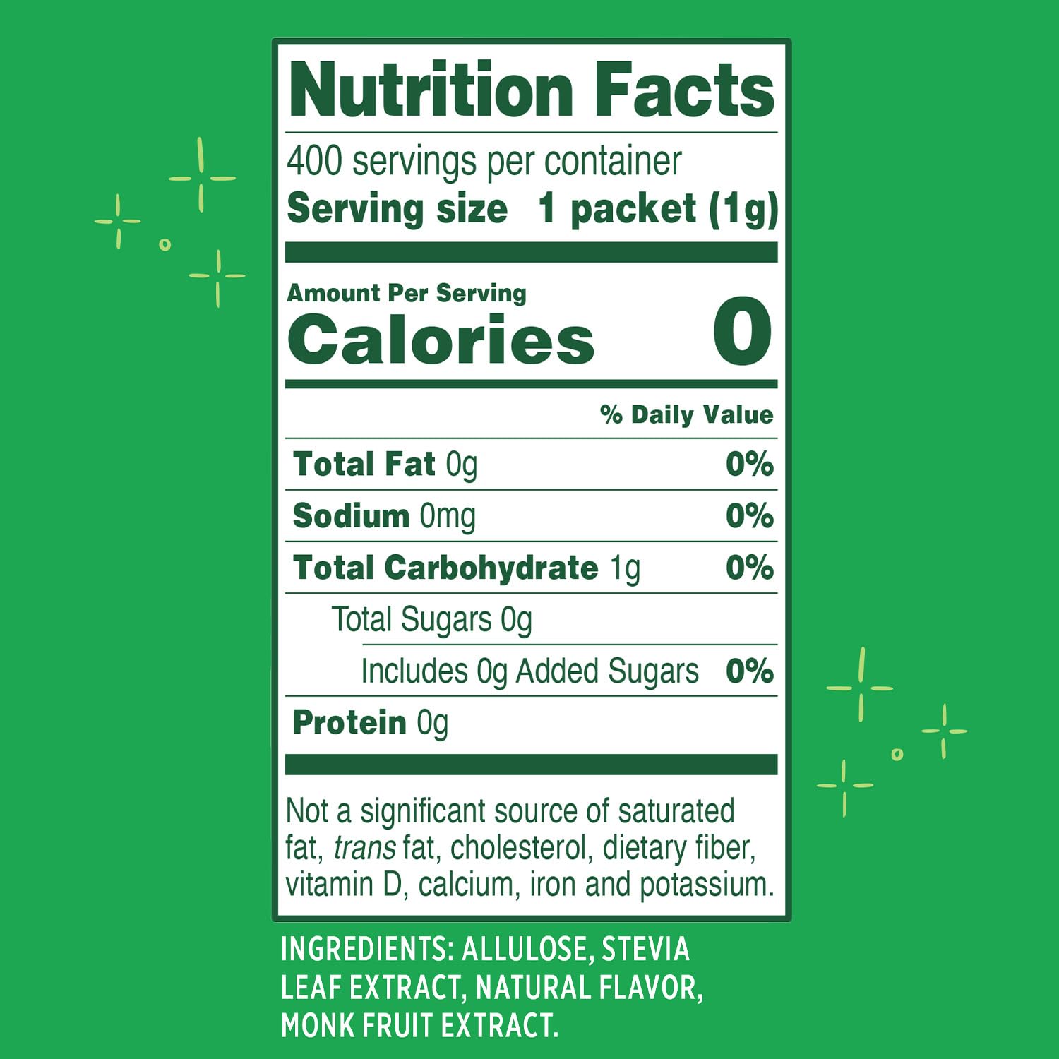 Whole Earth packet close-up showing granulated texture and sugar-like feel