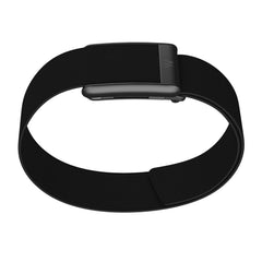 WHOOP bicep band S/M next to a ruler to illustrate size and proper fit guidance