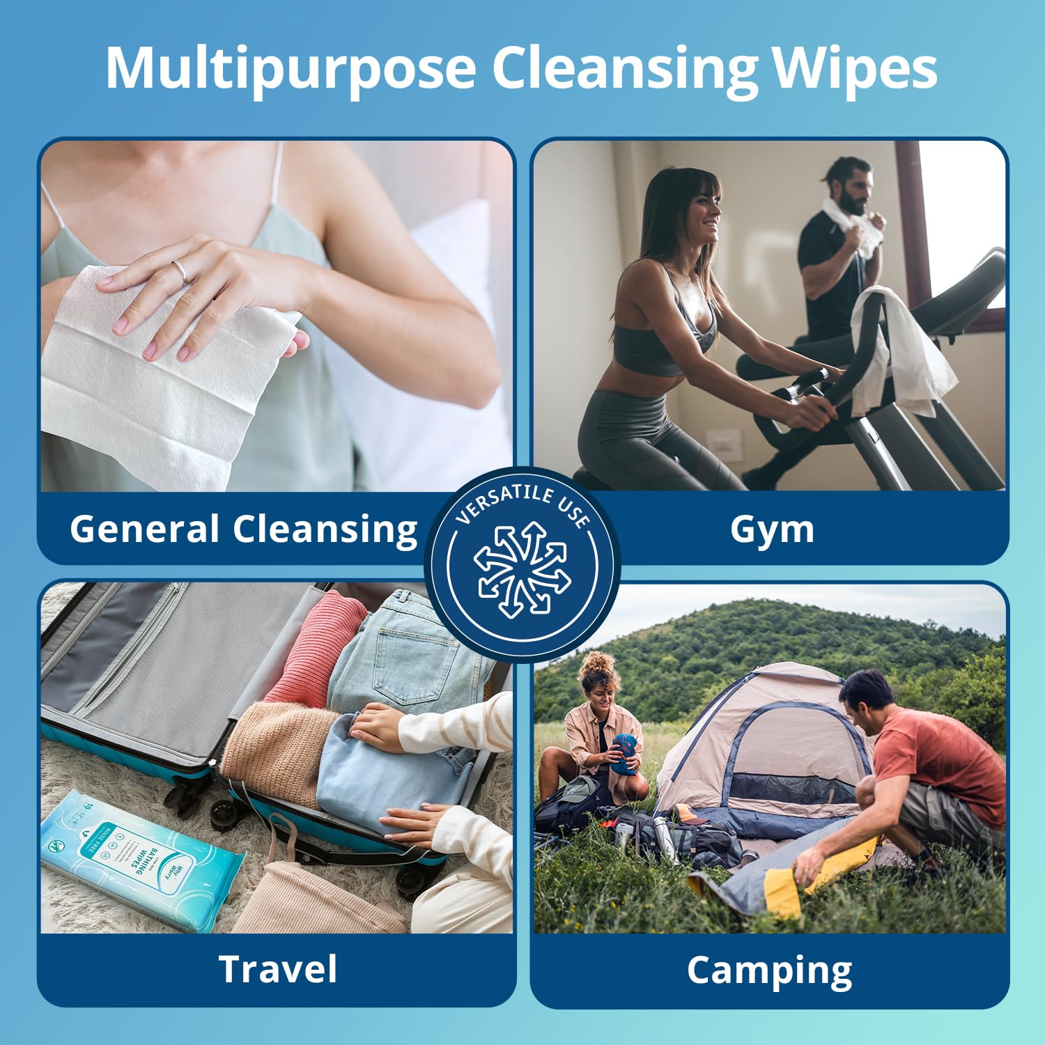 WhyWorry caregiver using wipe assisting gentle patient hygiene