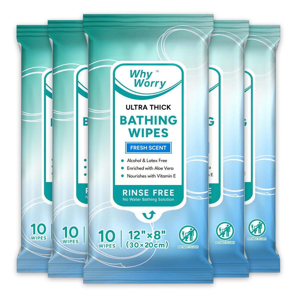 WhyWorry front packaging showing product count and fresh scent benefits