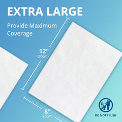 WhyWorry close-up of wipe texture demonstrating thick absorbent fabric