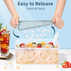 WIBIMEN close-up of 0.55 inch pebble ice texture for faster chilling