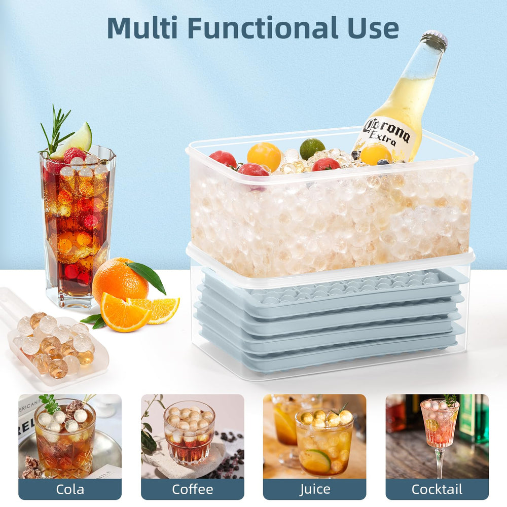 WIBIMEN stackable trays arranged in a freezer to save space efficiently