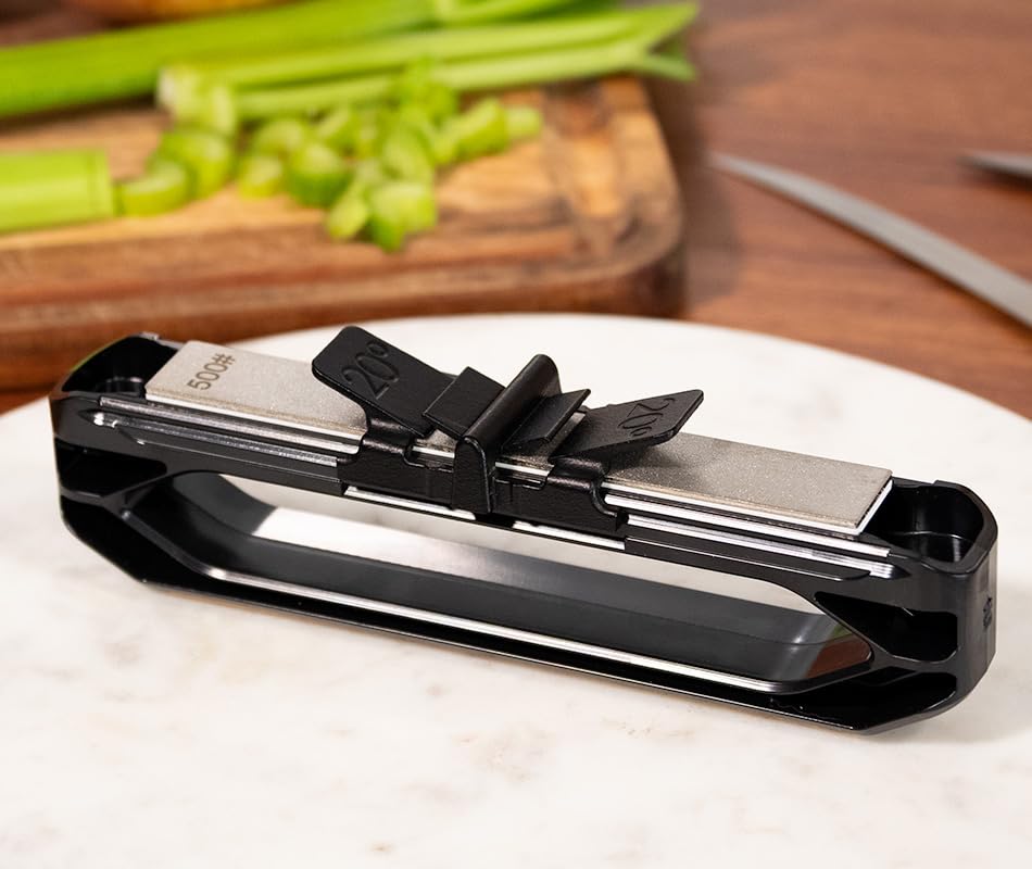 Wicked Edge Venture 500-grit diamond stone detail for fast shaping advantage
