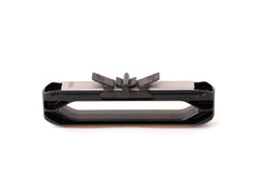 Wicked Edge Venture front view showing compact portable sharpener and carry benefits