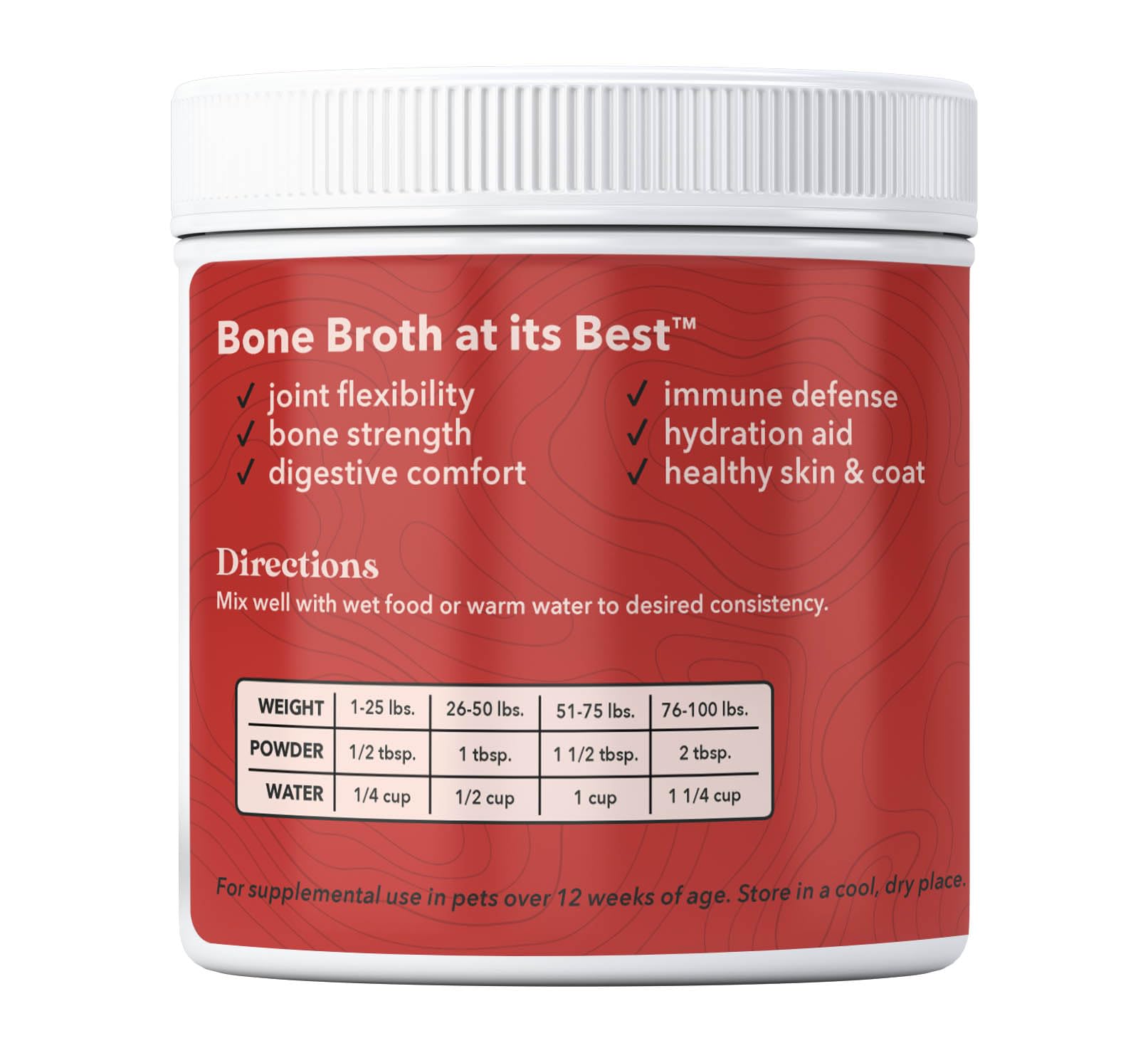 Wild Acre pouring savory broth into dog bowl to boost flavor and hydration