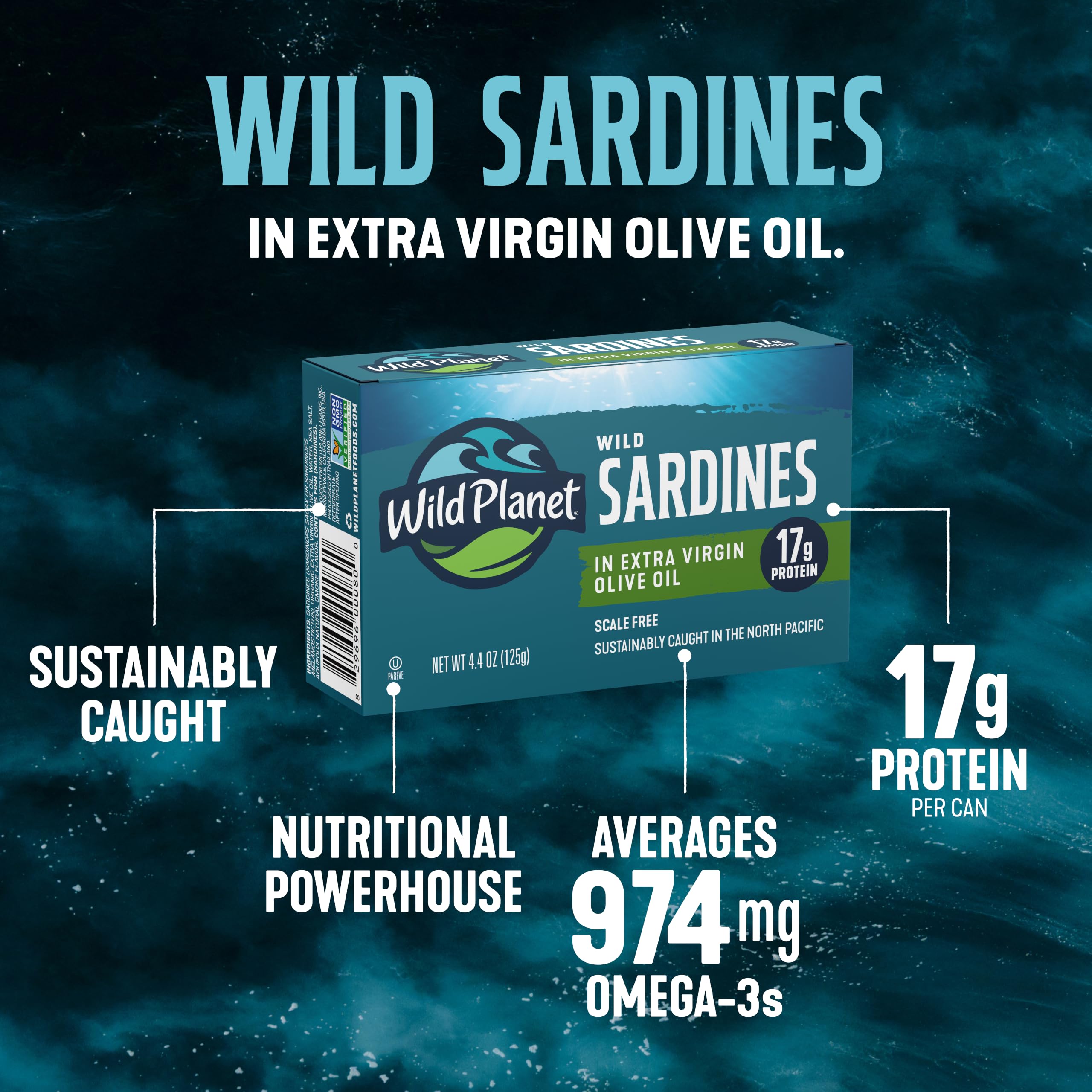 Wild Planet sardines on toast with lemon — demonstrates quick nutritious serving