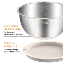 Wildone stacked bowls nested to save space, demonstrating compact kitchen storage benefit