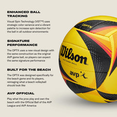 WILSON OPTX in mid-serve demonstrating flight clarity and tracking benefit