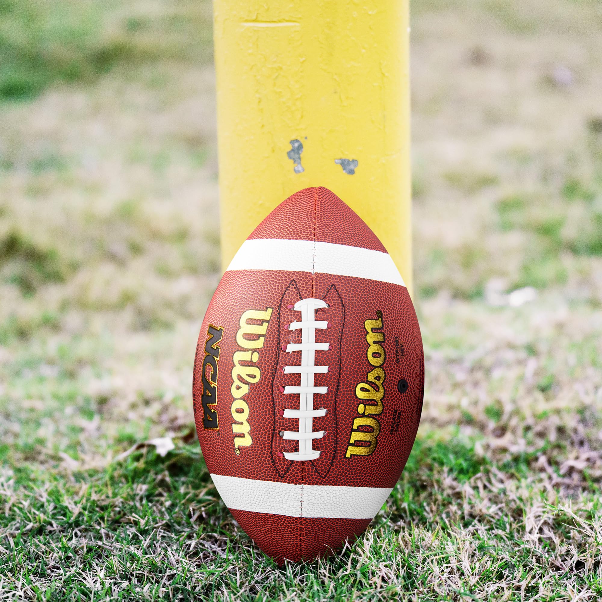 WILSON ball beside adult hand showing youth size scale and fit