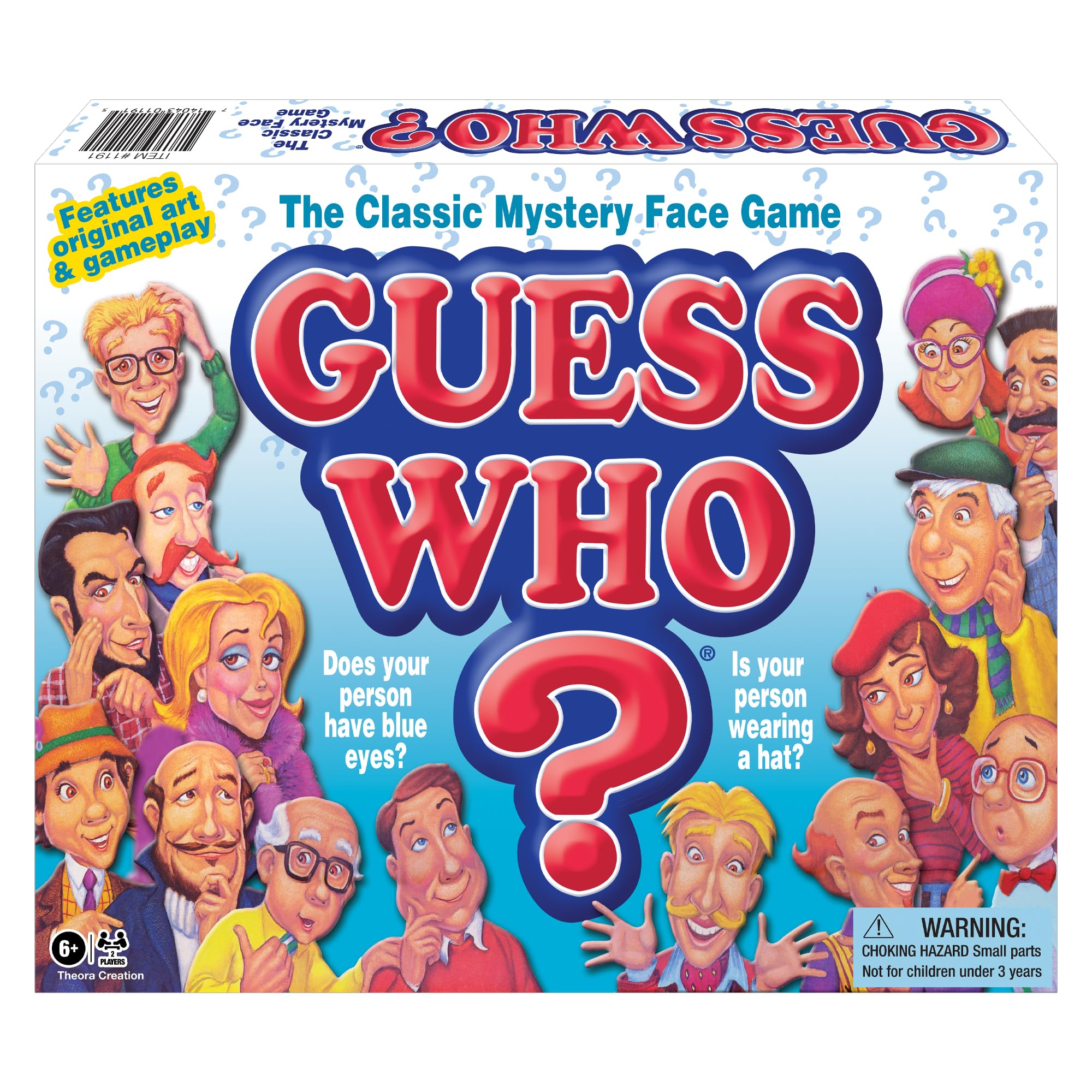 Winning Moves close-up of character cards highlighting original 1980s faces and durable print