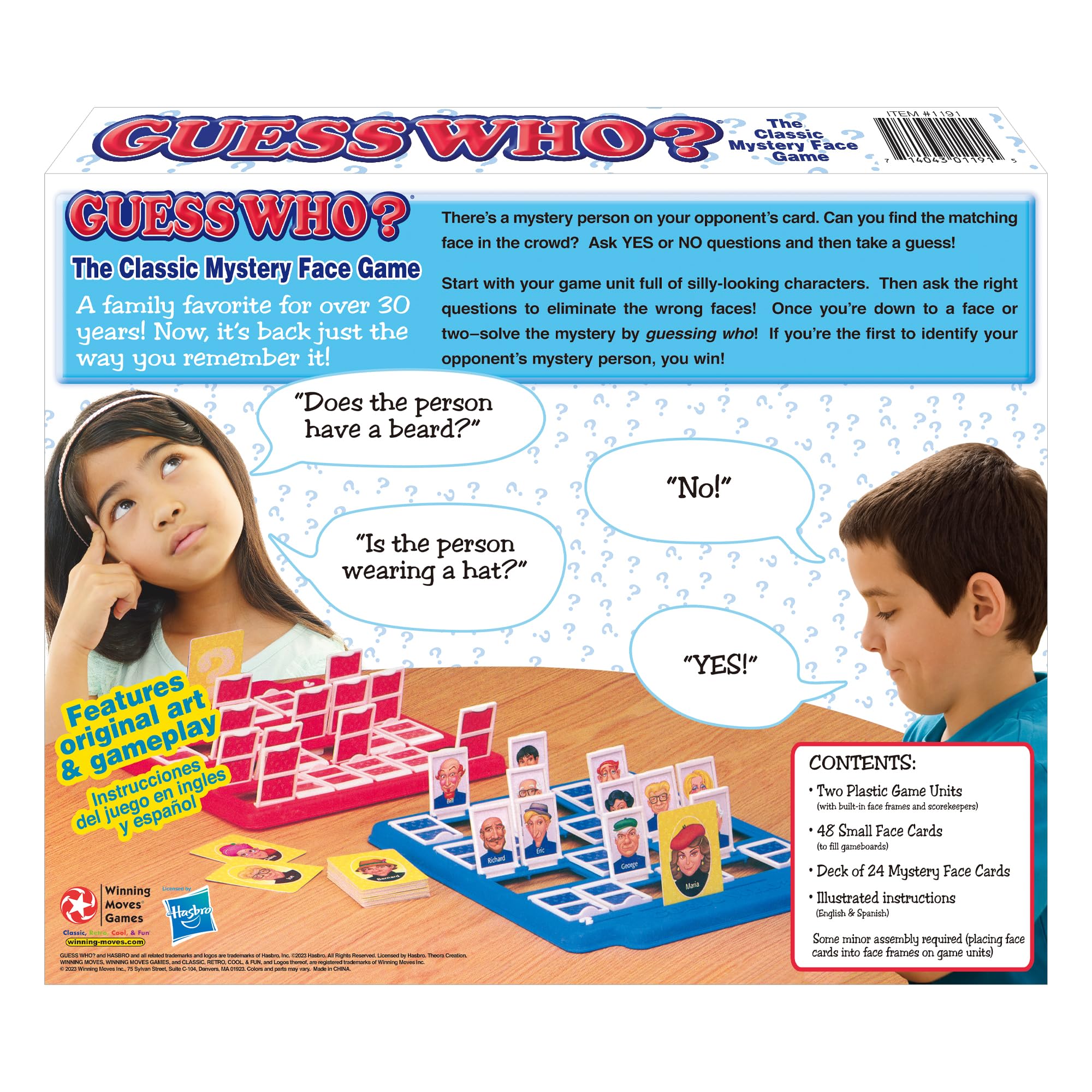 Winning Moves game in play with two players demonstrating quick, head-to-head deduction