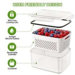 Winproper lid silicone seal and locking clips showing leakproof benefit
