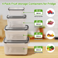 Winproper stacked containers inside fridge saving space benefit