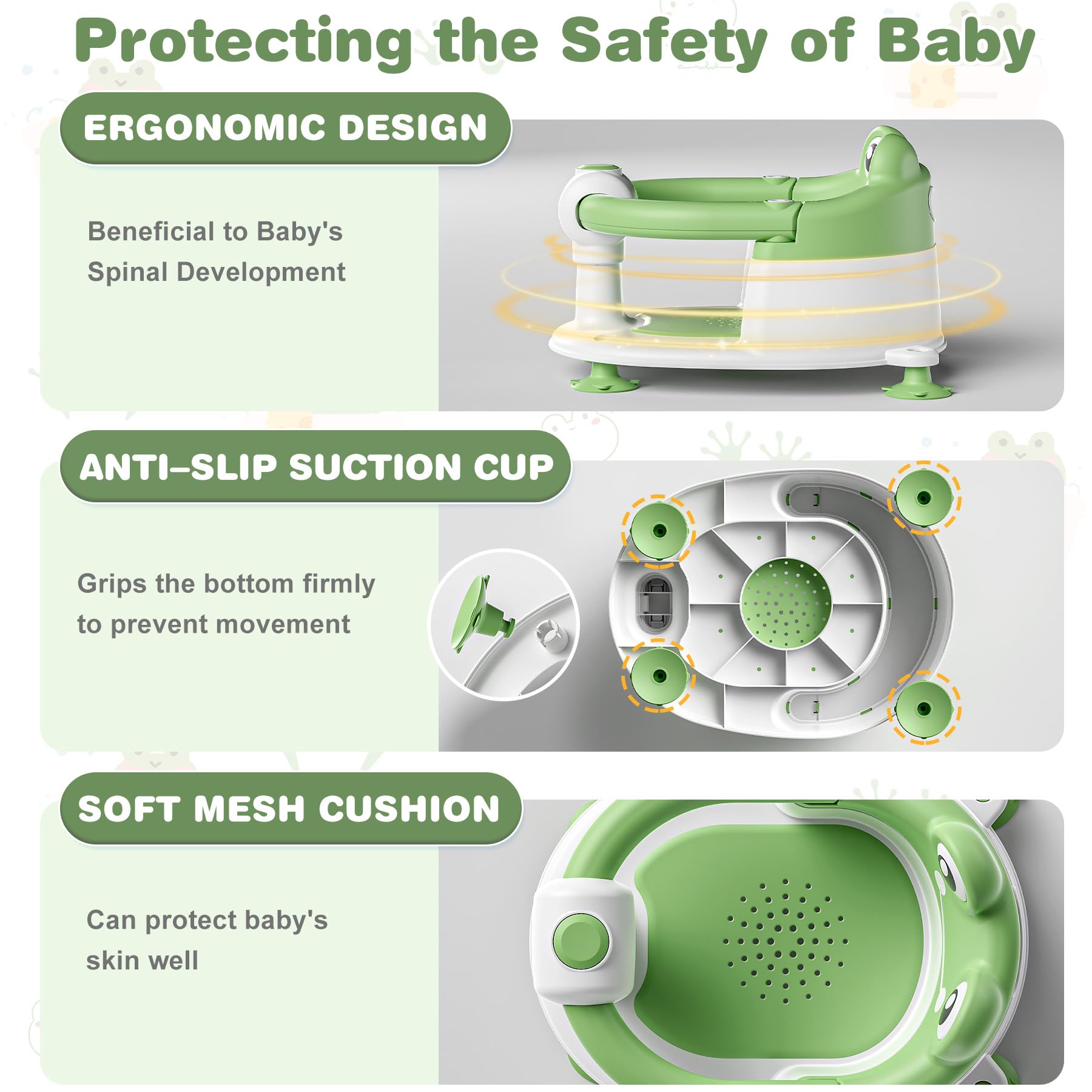 wiqins installed in an adult bathtub demonstrating secure fit benefit