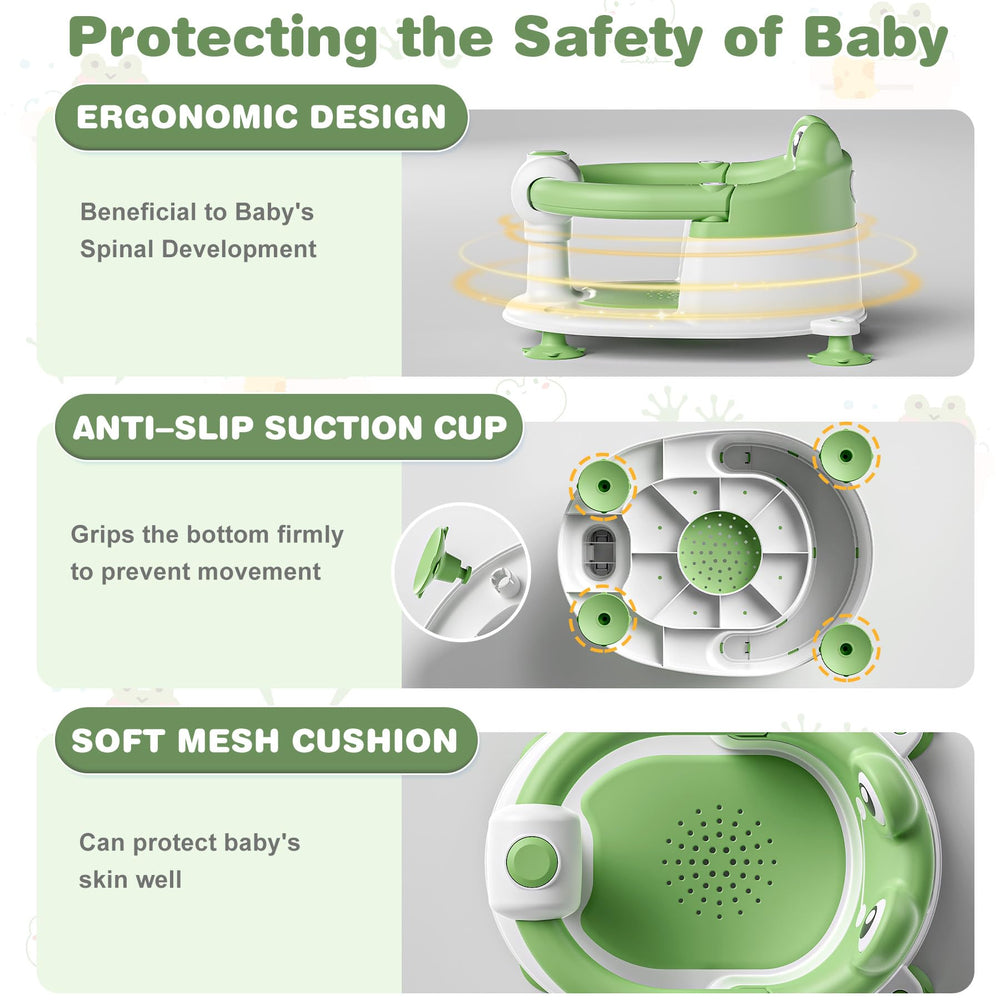 wiqins installed in an adult bathtub demonstrating secure fit benefit