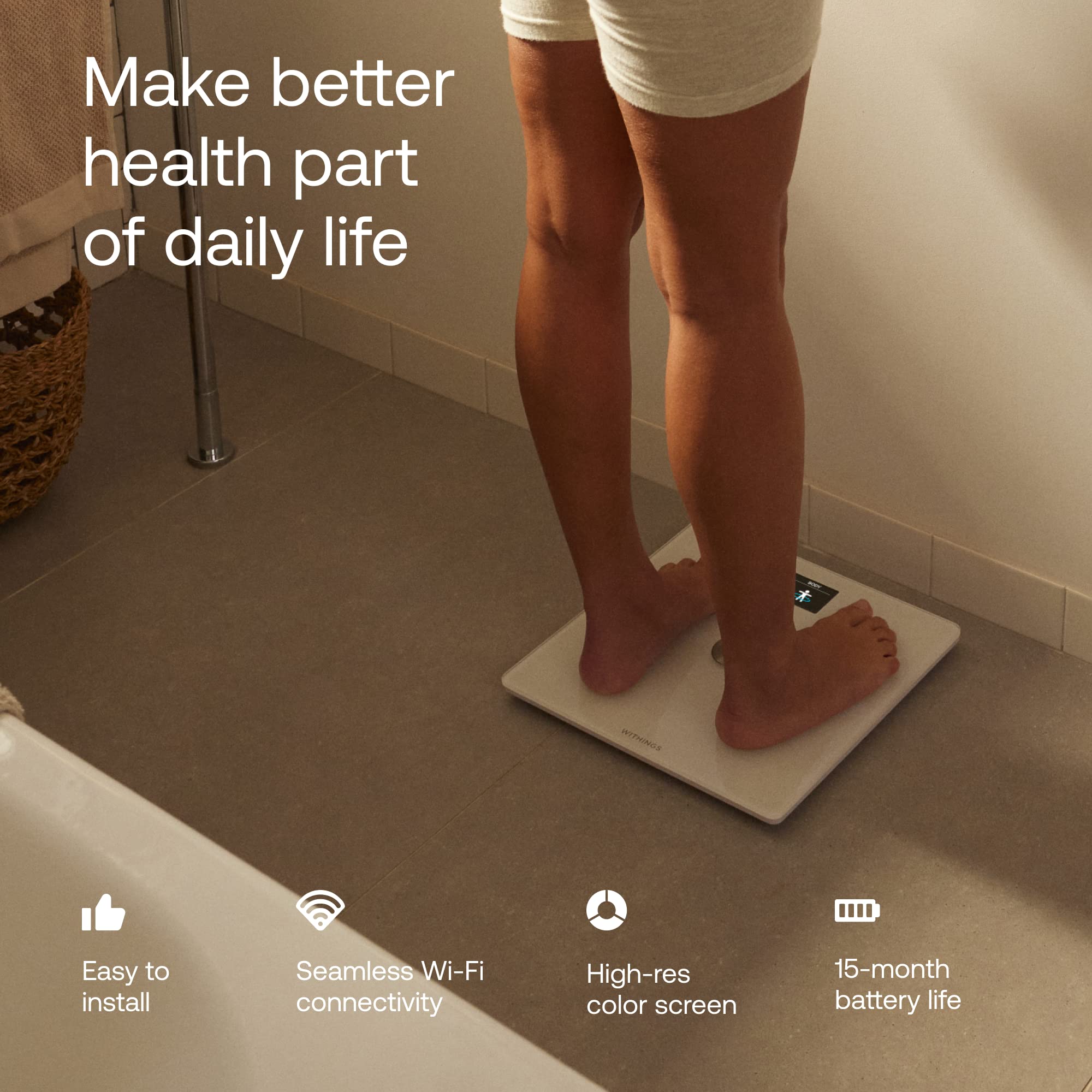 Withings Body Smart measuring baby weight safely and accurately