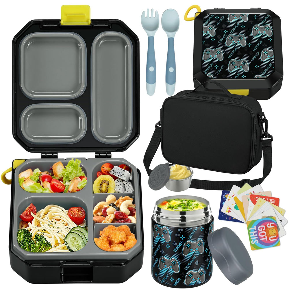 wiwens front packaging of bento lunch box set showing full contents and convenience