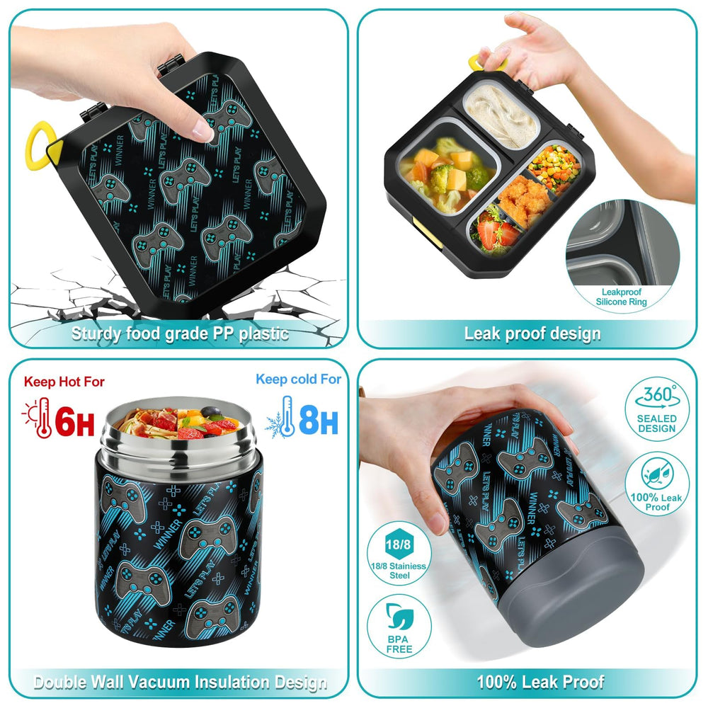 wiwens insulated lunch bag opened with set organized for easy transport and temperature control
