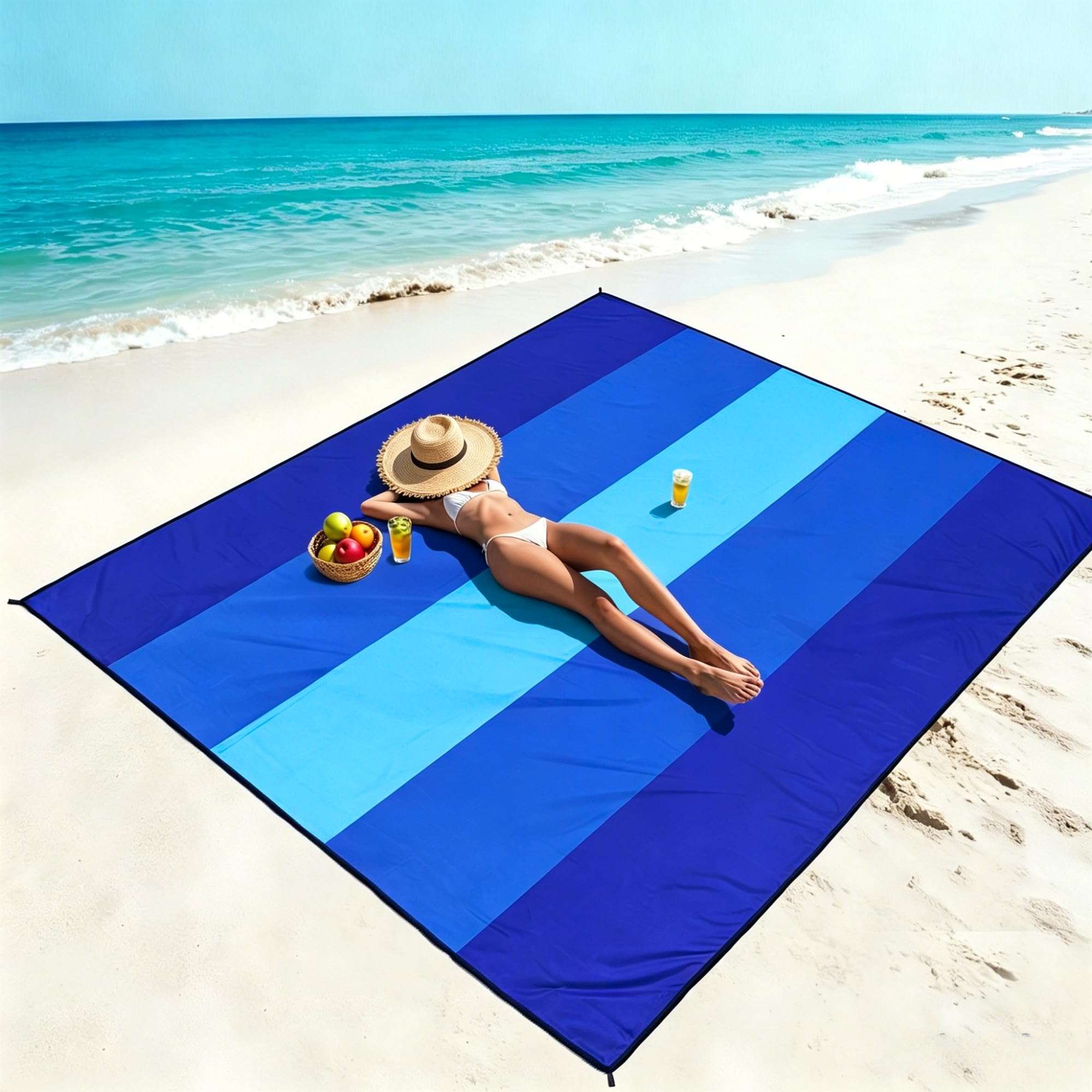 WIWIGO packed blanket clipped with carabiner for easy transport