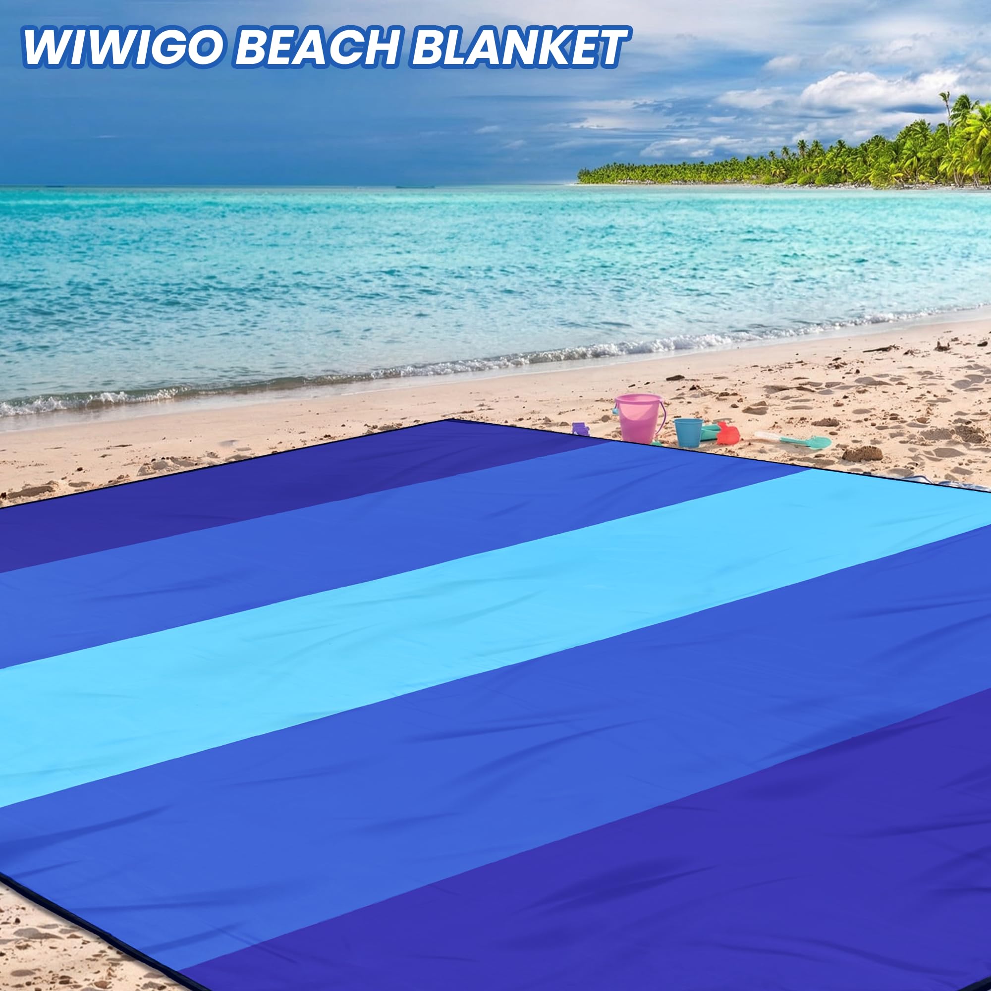 WIWIGO blanket size comparison with people illustrating capacity