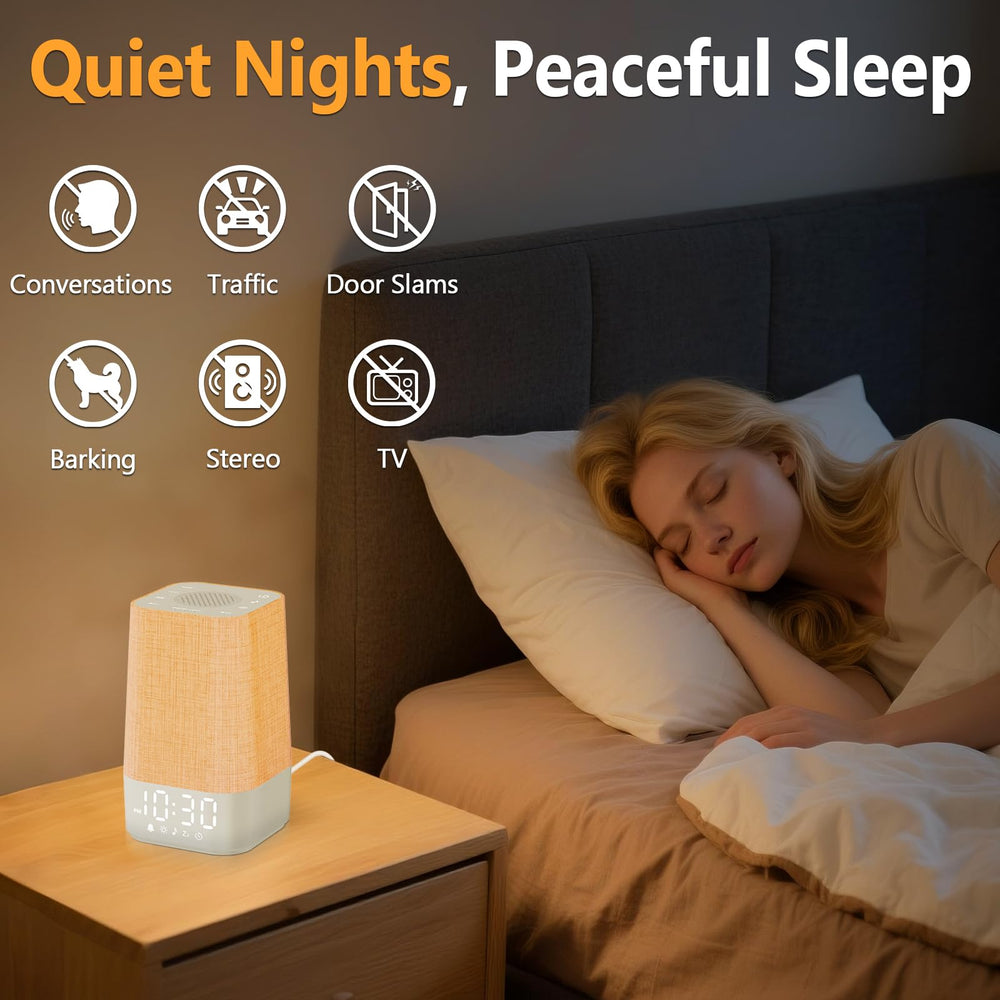 Wkzay screen showing sound list and timer, Wkzay offers many sleep sound choices