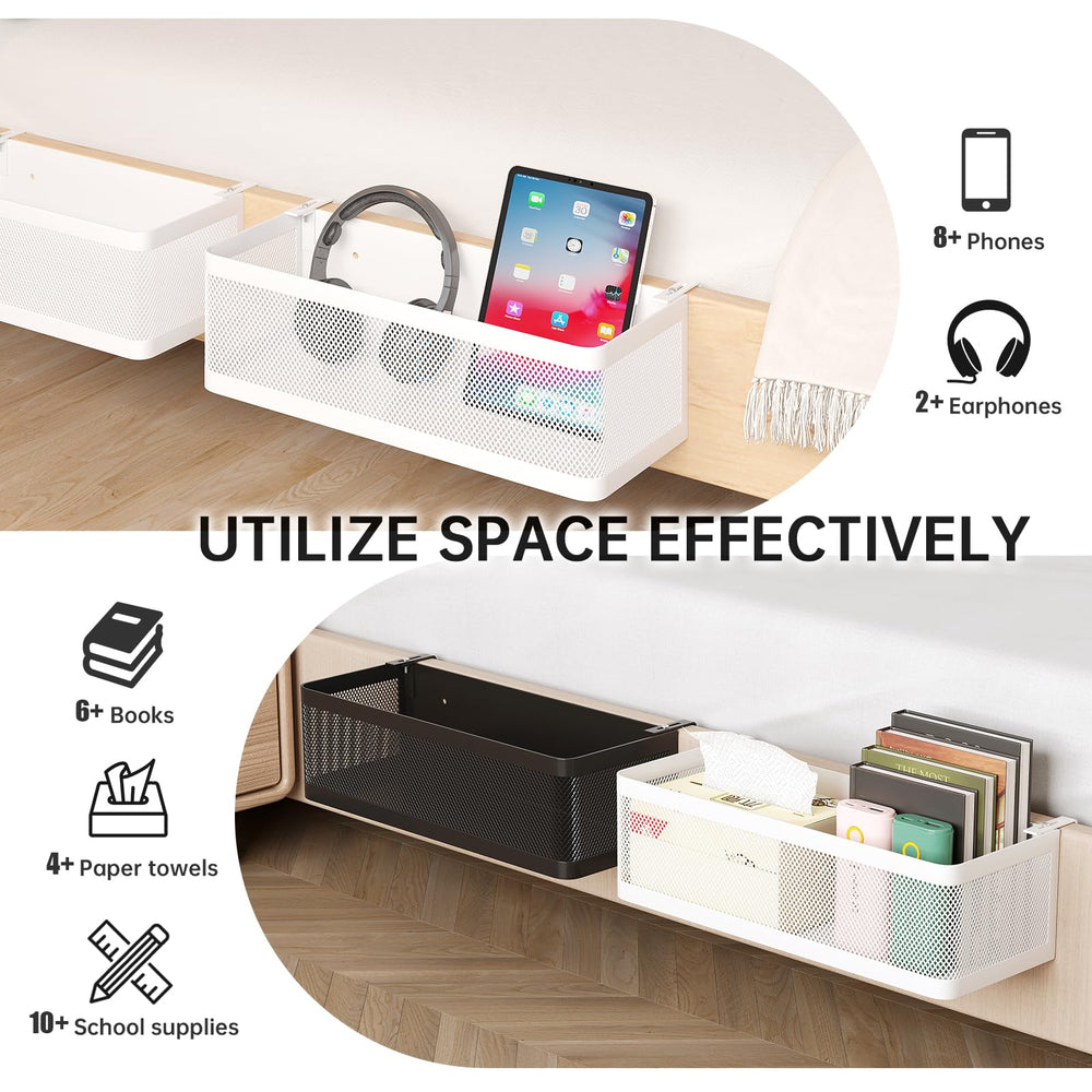 WOCHUANGSI mounted on bunk bed holding phone and glass for convenience