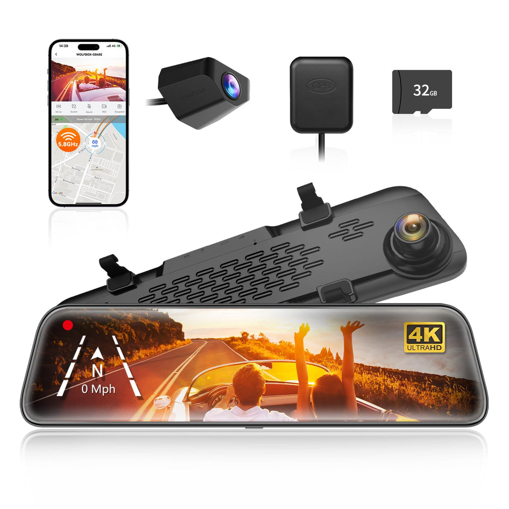 WOLFBOX front display showing clear 4K live view and improved visibility