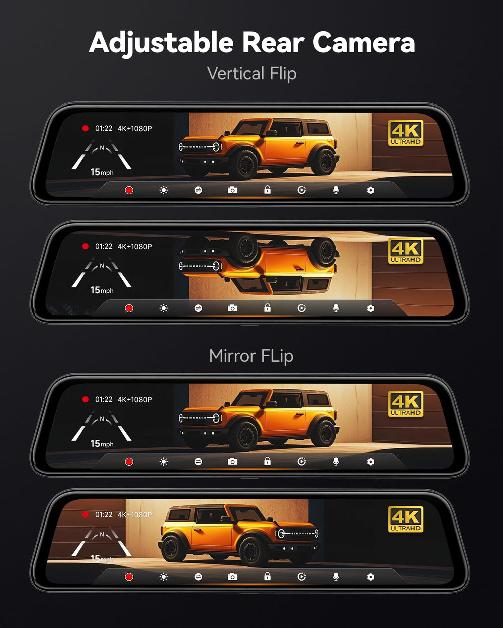 WOLFBOX installed in car interior showing live driving monitoring benefit