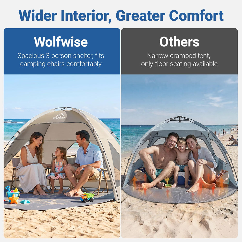 Wolfwise fabric close-up showing 190T polyester texture and UPF 50+ protection