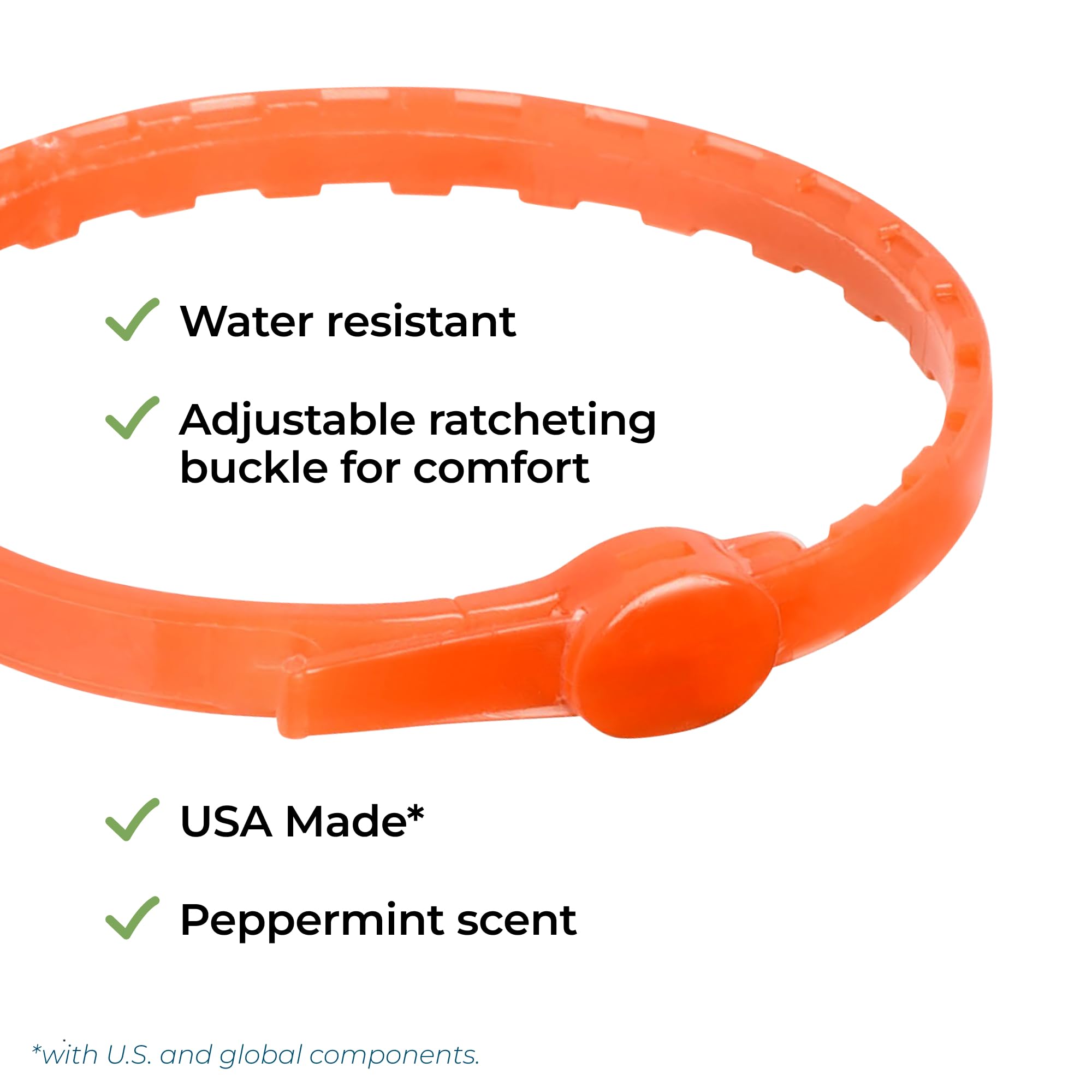 Wet collar after a swim demonstrating Wondercide water-resistant repellency