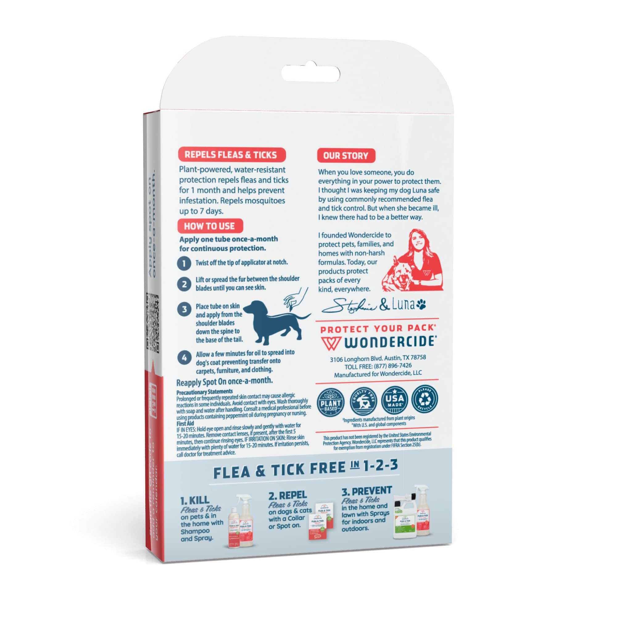 Puppy outdoors with Wondercide applied showing protection during play