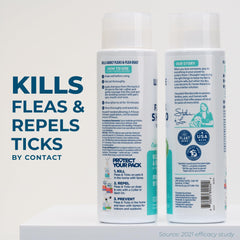 Wondercide back label with ingredients and usage instructions for safety