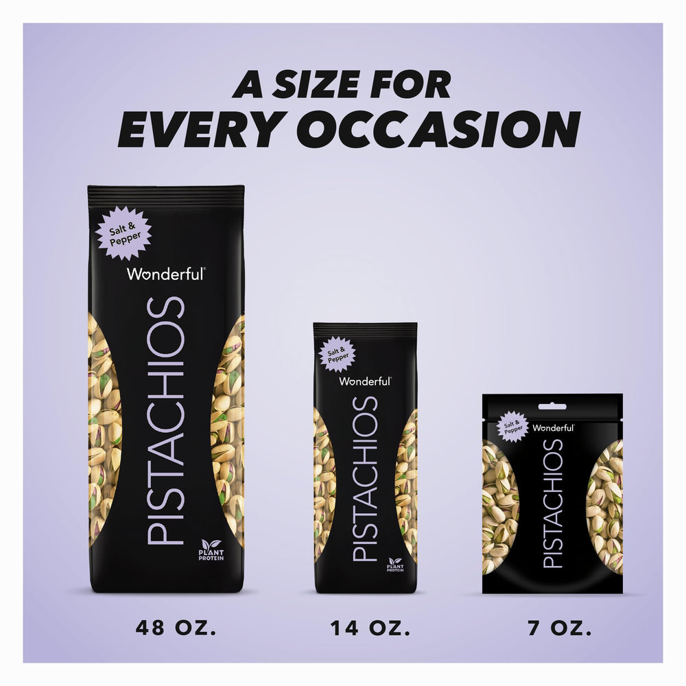 Wonderful Pistachios label with certifications showing Non-GMO, kosher and halal benefits